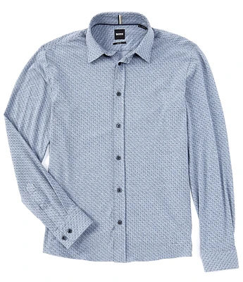 Hugo Boss BOSS Slim-Fit Stretch Roan Long Sleeve Woven Shirt