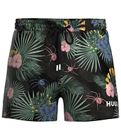 Hugo Boss Calala Printed 4.7#double; Inseam Swim Trunks