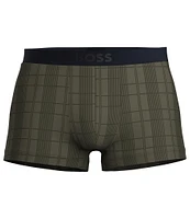 Hugo Boss Checked Jacquard 2 3/4#double; Inseam Trunks