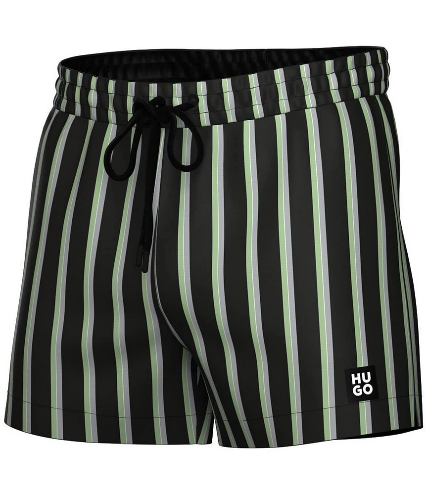Hugo Boss Daisy/Stripe 4.72#double; Swim Trunks