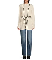 Hugo Boss Ferinia Knit V-Neck Long Sleeve Belted Cardigan