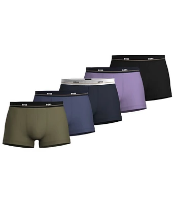 Hugo Boss Jacquard Waistband Trunks 5-Pack