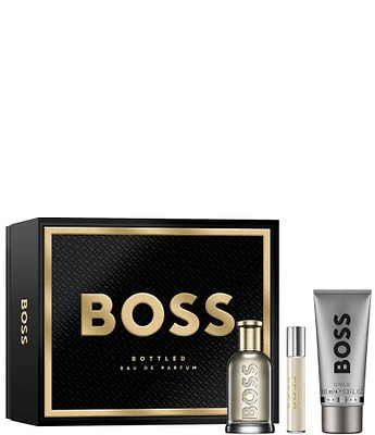 Hugo Boss Men's BOSS Bottled Festive Gift Set, 3-Piece