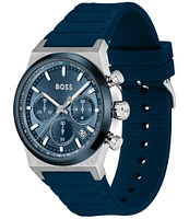 Hugo Boss Men's Candor Quartz Chronograph Silicone Strap Watch