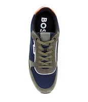 Hugo Boss Men's Kai Runner Lace Up Suede Sneakers