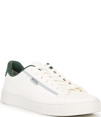 Hugo Boss Men's Rhys Leather Tennis Shoes