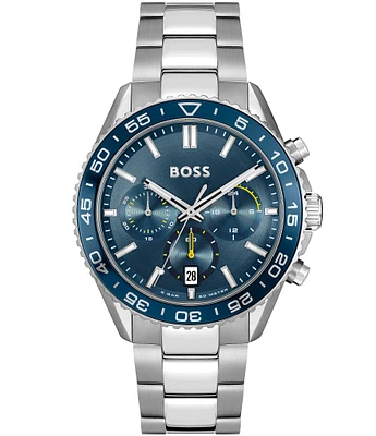 Hugo Boss Men's Runner Quartz Chronograph Stainless Steel Bracelet Watch