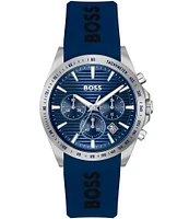 Hugo Boss Men's Strike Quartz Chronograph Silicone Strap Watch