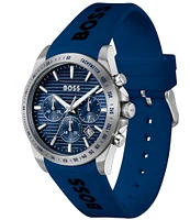Hugo Boss Men's Strike Quartz Chronograph Silicone Strap Watch