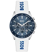 Hugo Boss Men's Strike Quartz Chronograph Silicone Strap Watch