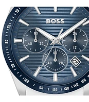 Hugo Boss Men's Strike Quartz Chronograph Silicone Strap Watch