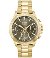 Hugo Boss Men's Troper Quartz Chronograph Gold Stainless Steel Bracelet Watch