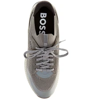 Hugo Boss Men's TTNM EVO Knit Suede Sneakers