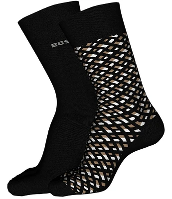 Hugo Boss Monogram Crew Socks 2-Pack