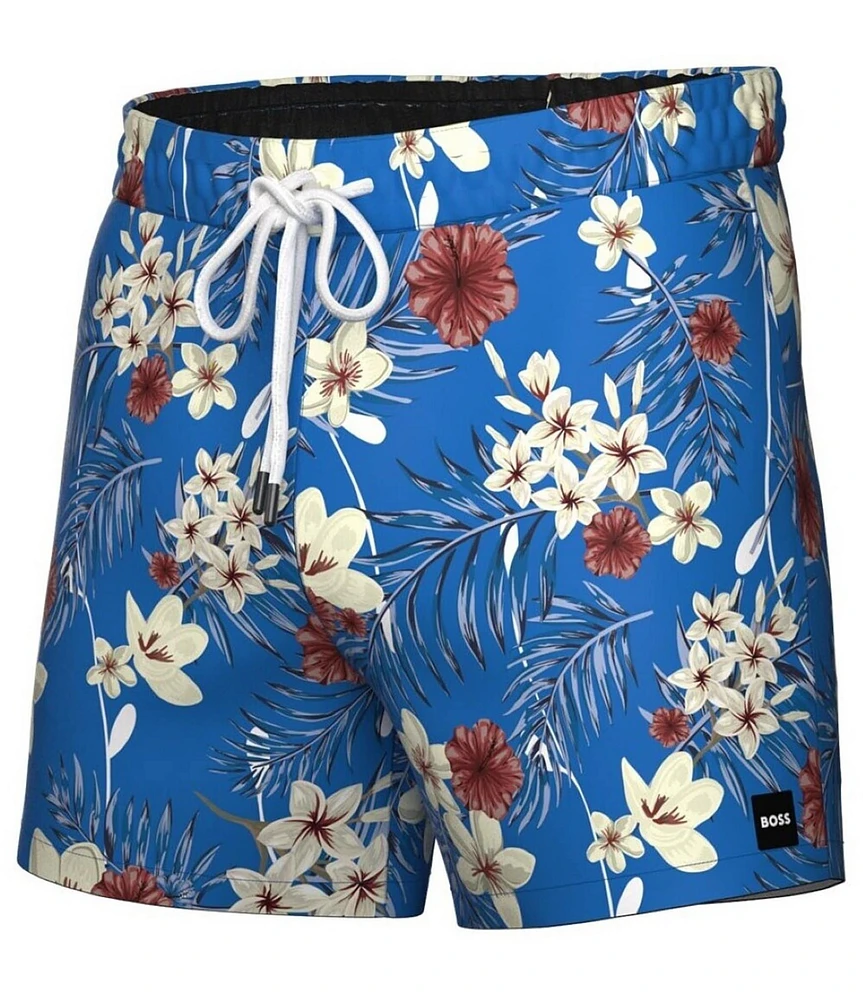 Hugo Boss Piranha 5.5#double; Inseam Swim Trunks