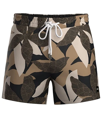 Hugo Boss Piranha Printed 5#double; Inseam Swim Trunks