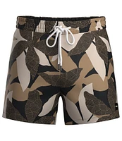 Hugo Boss Piranha Printed 5#double; Inseam Swim Trunks