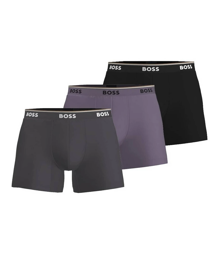 Hugo Boss Power Solid Boxer Briefs 3-Pack