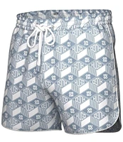 Hugo Boss Rik Printed 4.72#double; Inseam Swim Trunks