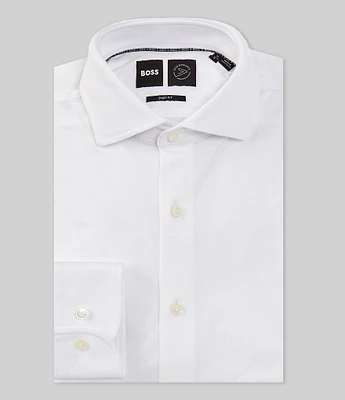 Hugo Boss Sharp-Fit Performance Stretch Spread Collar Solid Dress Shirt
