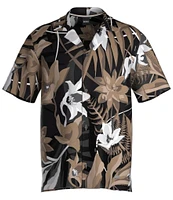 Hugo Boss Short Sleeve Tropical Floral Printed Beach Shirt