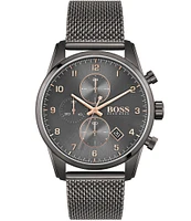 Hugo Boss Skyliner Grey Mesh Bracelet Watch