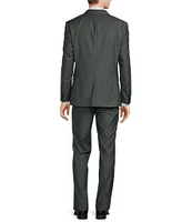 Hugo Boss Slim Fit Flat Front Herringbone Pattern 2-Piece Suit