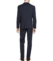 Hugo Boss Slim Fit Flat Front Glen Plaid Pattern 2-Piece Suit