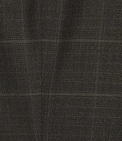 Hugo Boss Slim Fit Flat Front Plain Check Pattern 2-Piece Suit