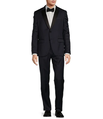 Hugo Boss Slim Fit Flat Front Solid 2-Piece Tuxedo Suit