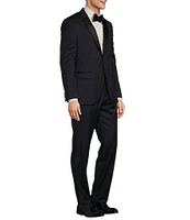 Hugo Boss Slim Fit Flat Front Solid 2-Piece Tuxedo Suit