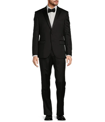 Hugo Boss Slim Fit Flat Front Solid Pattern 2-Piece Suit