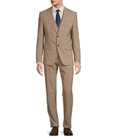 Hugo Boss Slim Fit Flat Front Solid Pattern 2-Piece Suit