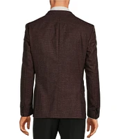 Hugo Boss Slim Fit Line Motif Pattern Wool Blend Sport Coat