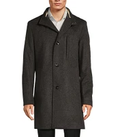 Hugo Boss Slim Fit Long Sleeve Cashmere/Wool Top Coat