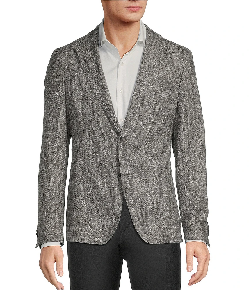 Hugo Boss Slim Fit Micro Pattern Wool Blend Sport Coat