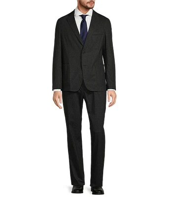 Hugo Boss Slim Fit Pleated Micro Pattern 2-Piece Suit