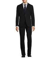 Hugo Boss Slim Fit Pleated Solid 2-Piece Suit