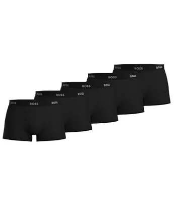 Hugo Boss Solid Black Trunks 5-Pack