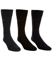 Hugo Boss Solid Crew Dress Socks 3-Pack