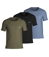 Hugo Boss Solid Crew Neck Classic Undershirts 3-Pack