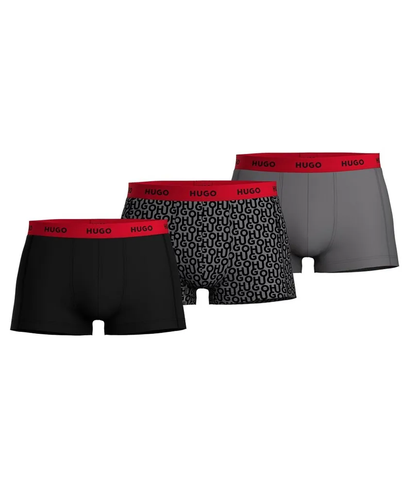 Hugo Boss Solid/Printed Boxer Briefs 3-Pack