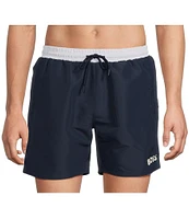 Hugo Boss Starfish 6#double; Inseam Swim Trunks
