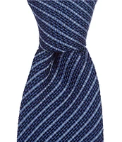 Hugo Boss Textured Stripe 2.95#double; Silk Tie