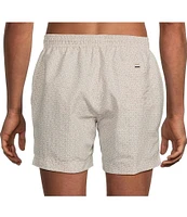 Hugo Boss Vibe Mini-Pattern 5.1#double; Inseam Swim Trunks