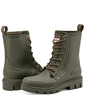 Hunter Diana Lace Up Combat Rain Booties