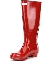 Hunter Women's Original Tall Gloss Buckle Strap Rain Boots