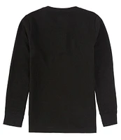 Hurley Big Boys 8-20 Long Sleeve Thermal Henley Pullover Shirt