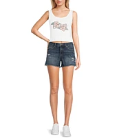 Hurley Aloha Sleeveless Cropped Tank Top