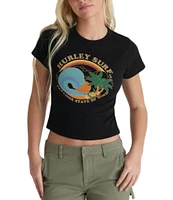 Hurley Ashbury Short Sleeve Baby Rib Knit T-Shirt